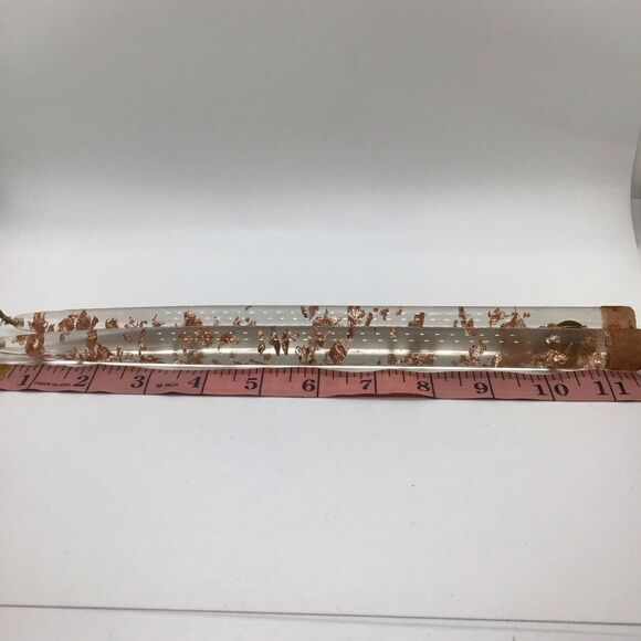 Pair of Sunbell Copper Flake Lucite Candles - Picture 5 of 6